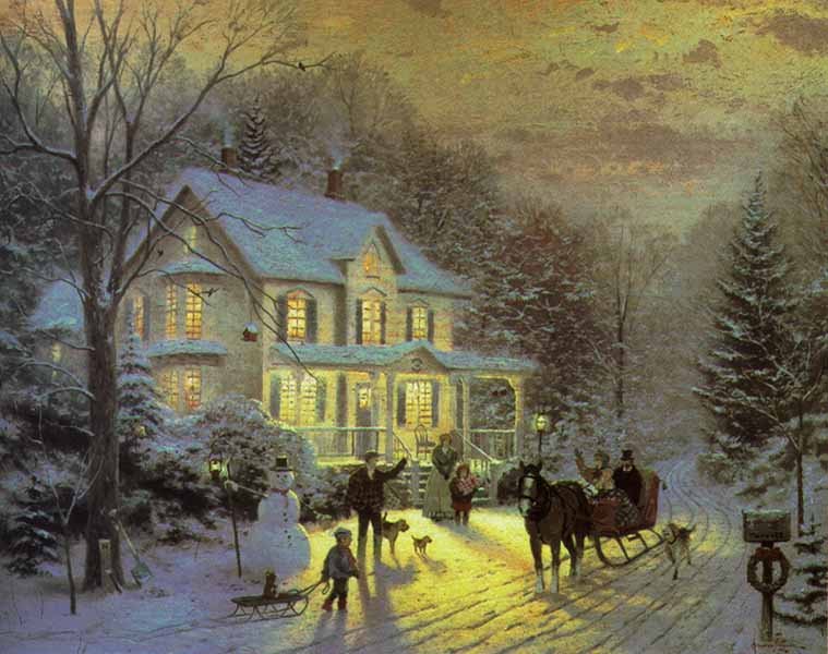 Thomas Kinkade HOME FOR THE HOLIDAYS